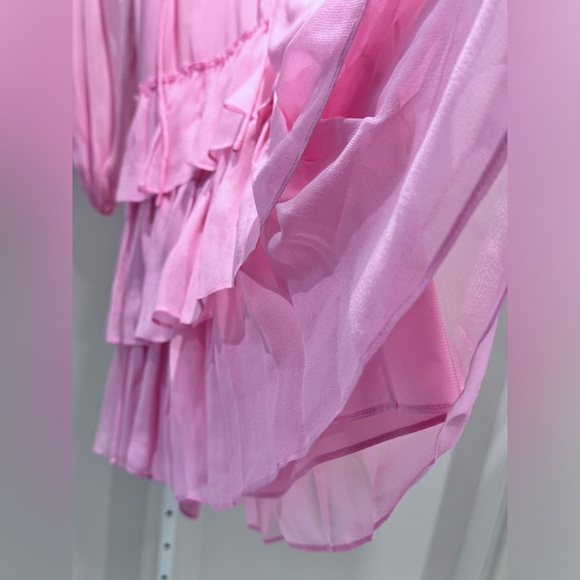 Alice Olivia silk tired dress size M - Picture 8 of 9